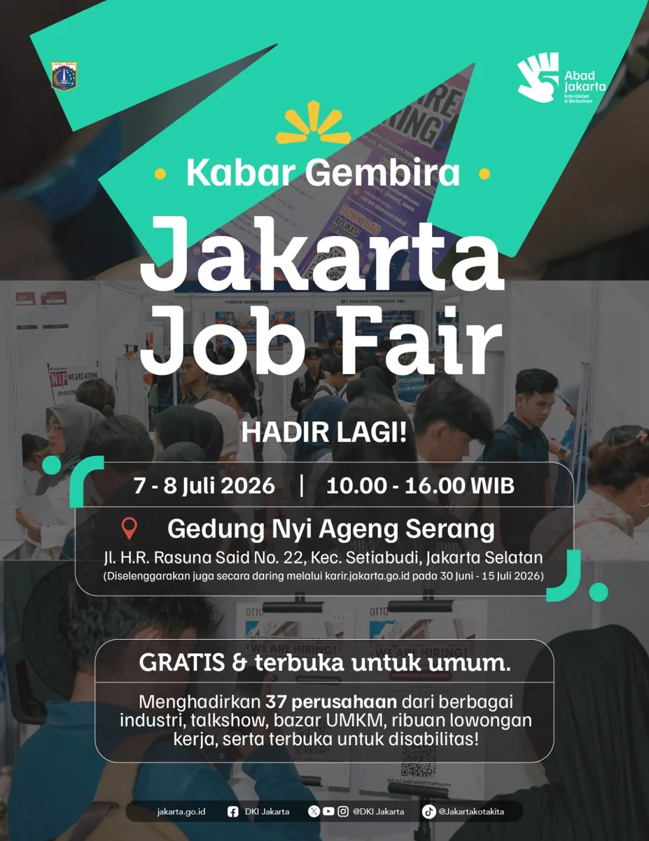 Job Fair Provinsi Kepulauan Bangka Belitung 2026 (Suku Dinas TKTE Wilayah Provinsi Kepulauan Bangka Belitung Barat) : 7-8 Juli 2026